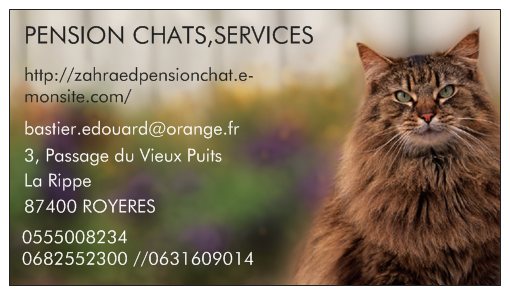 carte visite